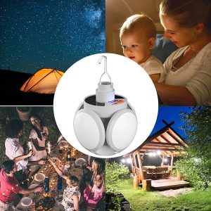 sklopiva solarna lampa — prednja strana