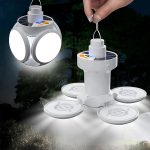 sklopiva solarna lampa — u upotrebi