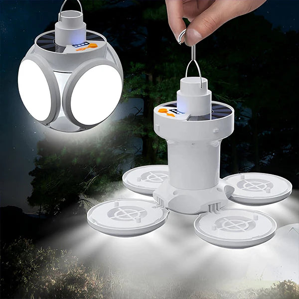 sklopiva solarna lampa — prednja strana