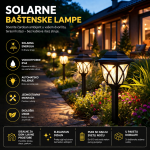 solarna baštenska svetla — u upotrebi
