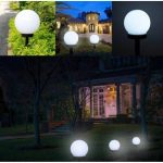 solarne lampe za baštu — prednja strana
