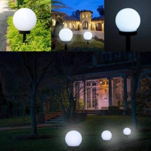 solarne lampe za baštu — prednja strana