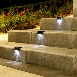 solarne lampe za stepenice — prednja strana