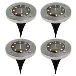solarne podne lampe za dvorište — prednja strana