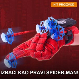Spajdermen rukavica sa izbačajem strelice — crvena Spider-Man igračka za decu