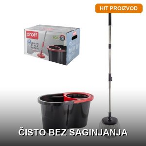 spin mop sa rotirajućom glavom — prednja strana
