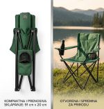stolica za kampovanje — u upotrebi