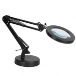 stona LED lampa sa lupom — prednja strana