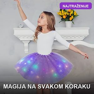 suknjica sa LED svetlima za devojčice — prednja strana