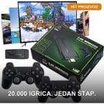 TV Game Stick Retro Konzola sa 20.000 Igrica i 2 Bežična Džojstika