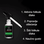 Ulje za badu sa etiketom i informacijama o sastojcima