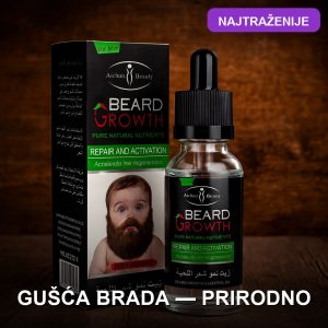 Ulje za rast brade — prirodni serum sa đumbirom, vitaminom E i ruzmarinom