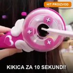 Uređaj za pletenje kikica sa setom šarenih dodataka — spirale, leptirići i konci