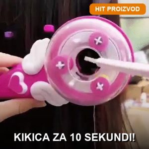 Uređaj za pletenje kikica sa setom šarenih dodataka — spirale, leptirići i konci