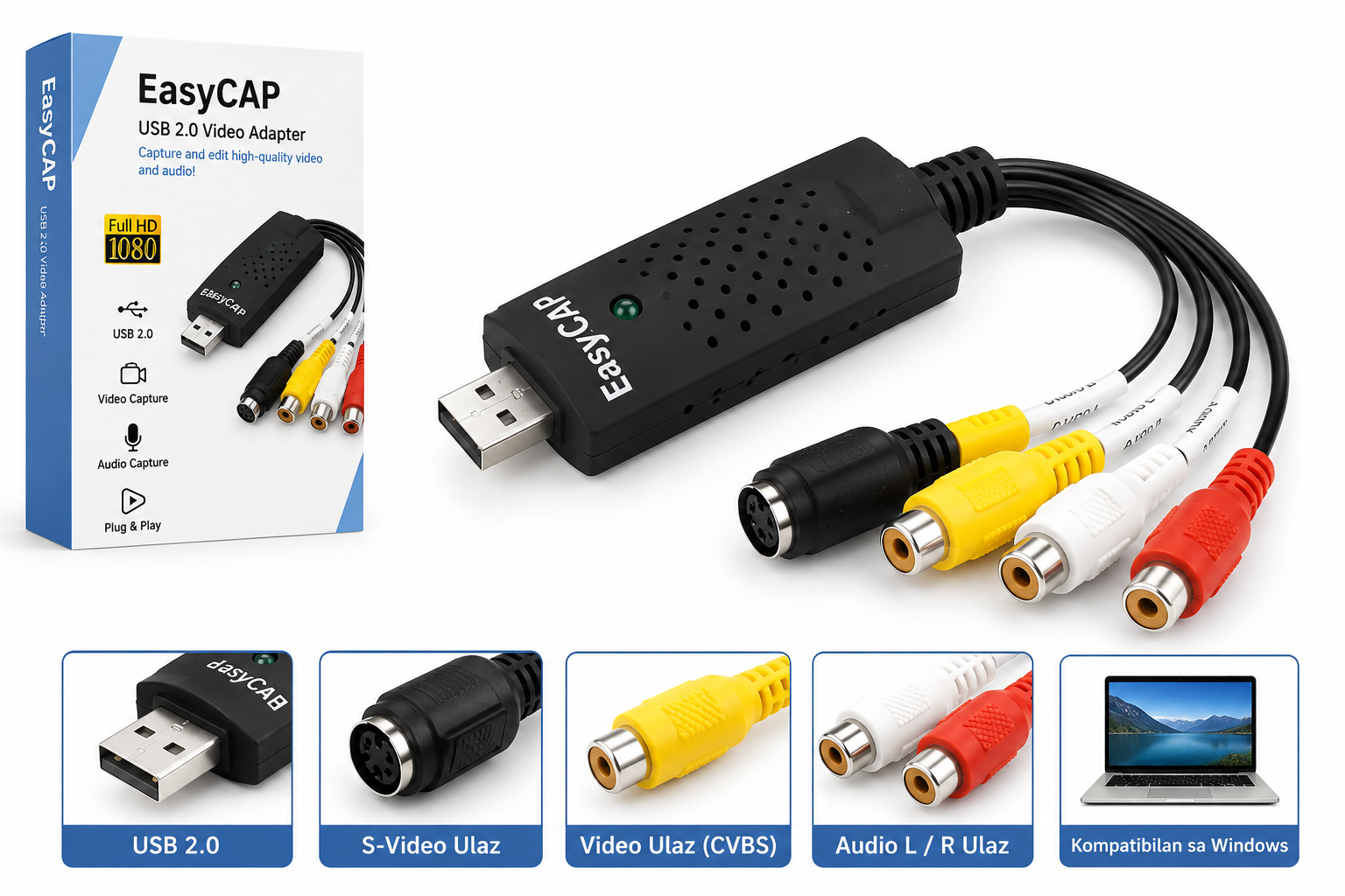 usb-video-capture-adapter-1 USB video capture adapter — prednja strana