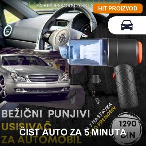 ručni usisivač za auto — prednja strana