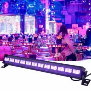 UV LED bar blacklight svetlo — u upotrebi