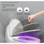UV sterilizator prikazan sa bočne strane sa detaljima dizajna i funkcija
