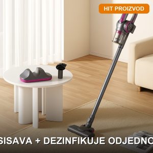 UV usisivač sa HEPA filterom — 4u1 bežični model sa UV dezinfekcijom i 4 nastavka