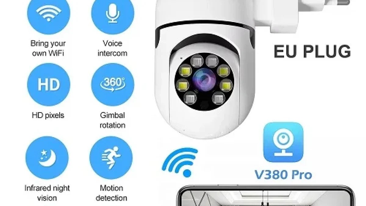 WiFi kamera sa utičnicom za struju WiFi kamera sa utičnicom za struju — u upotrebi