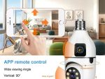 WiFi sijalica kamera sa dva objektiva — u upotrebi