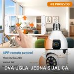 WiFi sijalica kamera sa dva objektiva — prednja strana