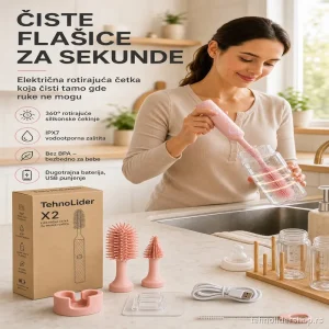 2 u 1 Bežična Četka Za Flašice