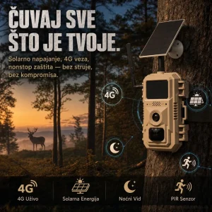 4G Solarna Lovačka Kamera Trail