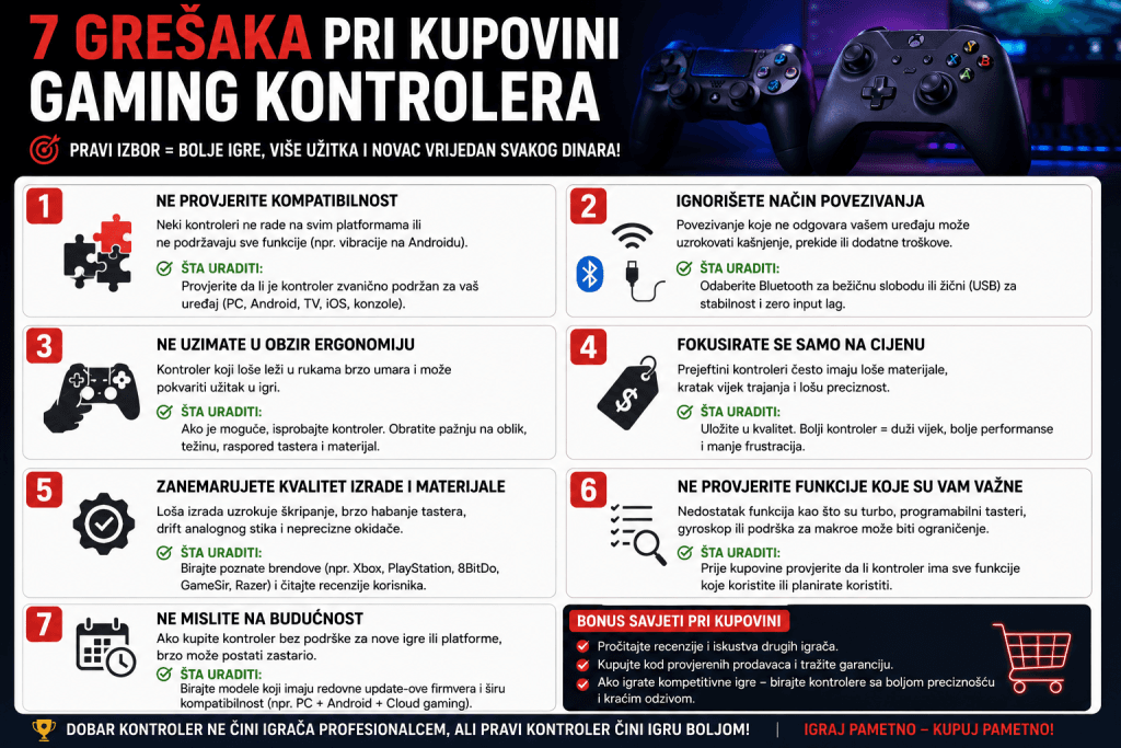 7 grešaka pri kupovini gaming kontrolera