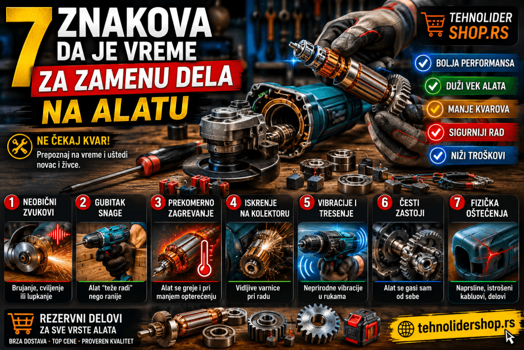 7 znakova da je vreme za zamenu dela na alatu