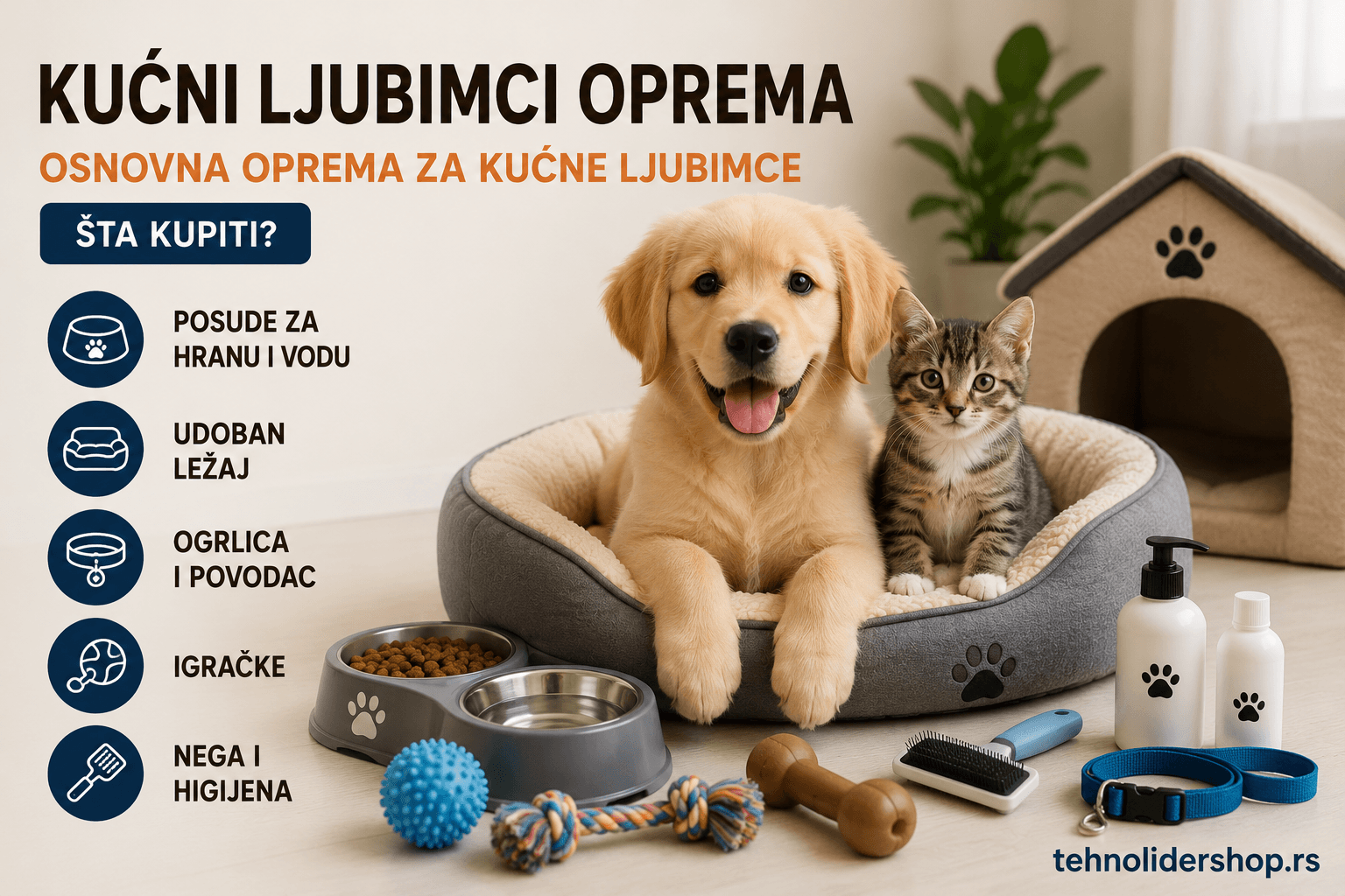 Kućni ljubimci oprema: Osnovna oprema za kućne ljubimce — šta kup