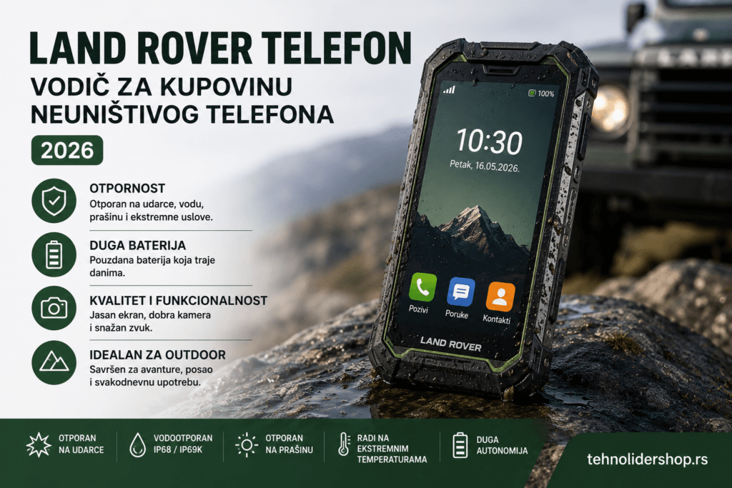 Land Rover telefon — vodič za kupovinu neuništivog telefona 2026