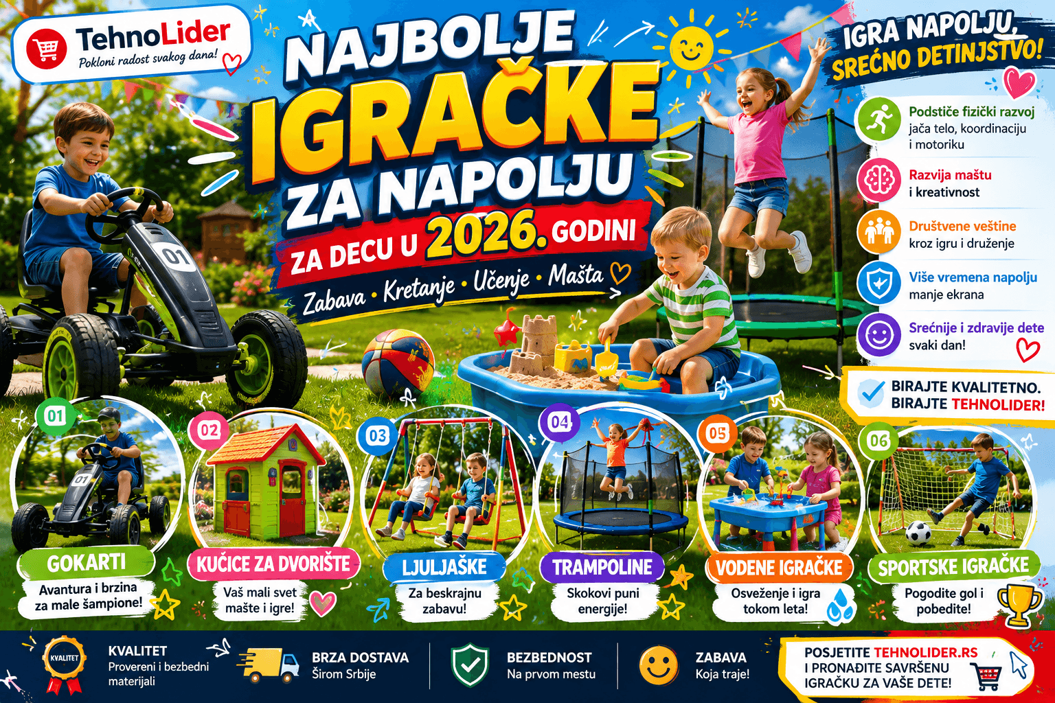 Najbolje igračke za napolju za decu u 2026. godini