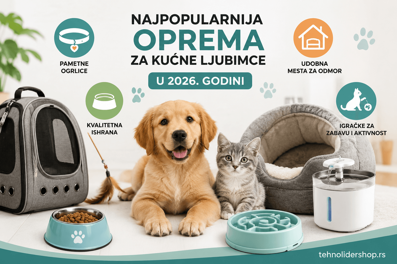 Najpopurnija oprema za kućne ljubimce u 2026. godini