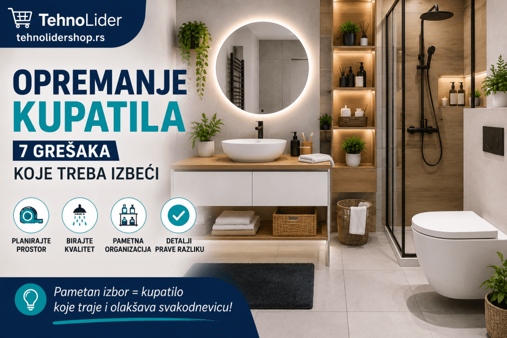 Opremanje kupatila — 7 grešaka koje treba izbeći | TehnoLider