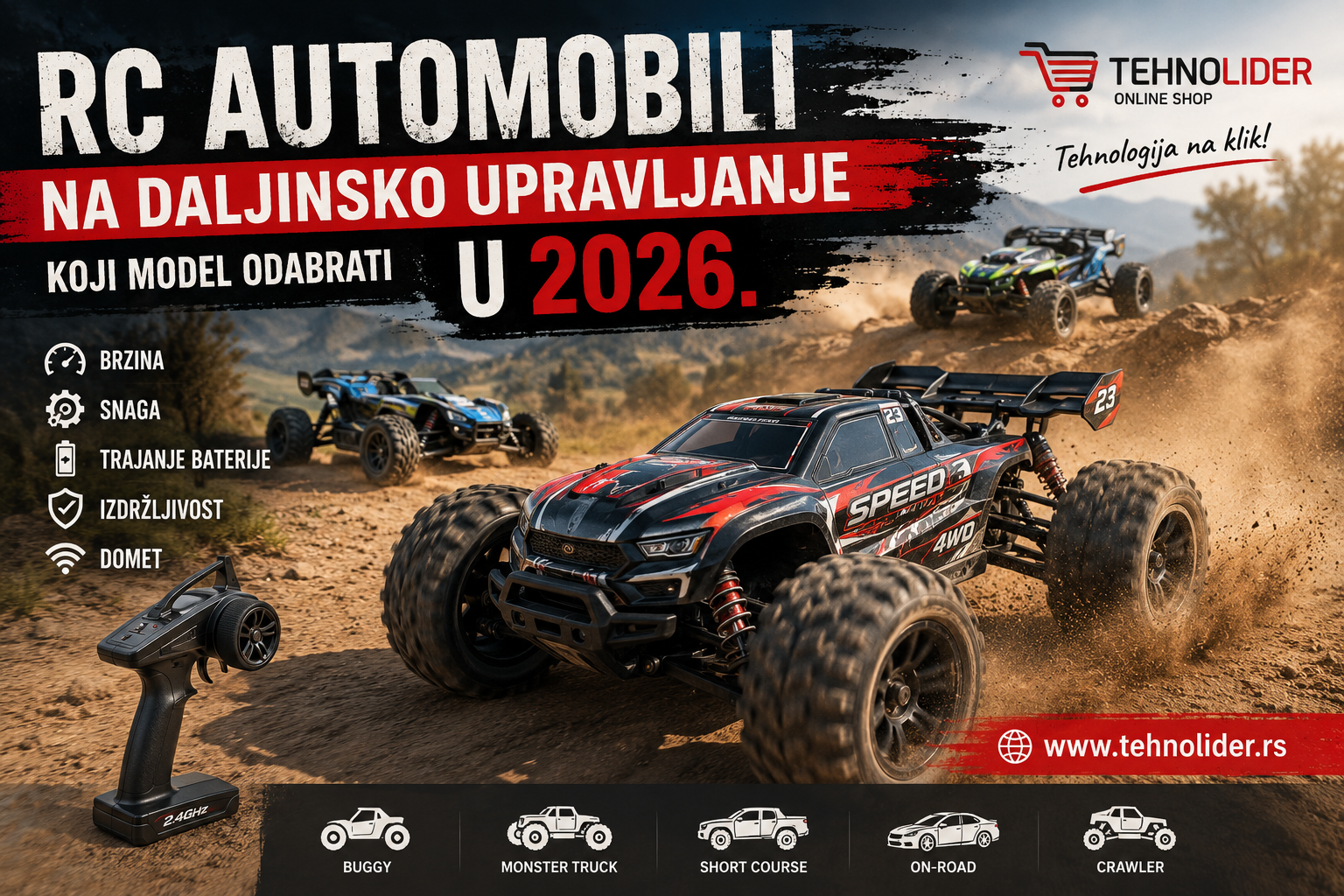 RC automobili na daljinsko upravljanje – koji model odabrati u 2026.