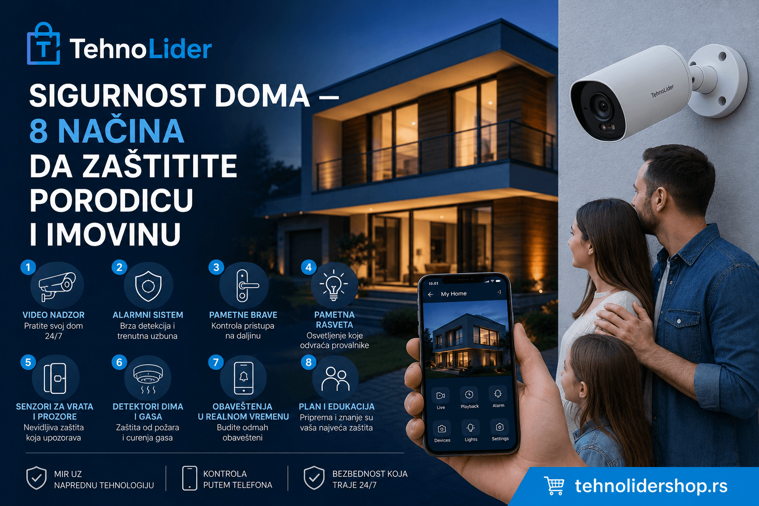 Sigurnost doma — 8 načina da zaštitite porodicu i imovinu | TehnoLider
