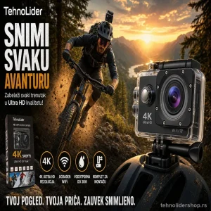 Akciona Kamera Ultra HD 4K WiFi – Sportska Kamera za Avanture