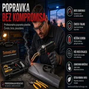 Aku Lemilica Pištolj za Varenje Plastike – Bežična, USB Punjenje