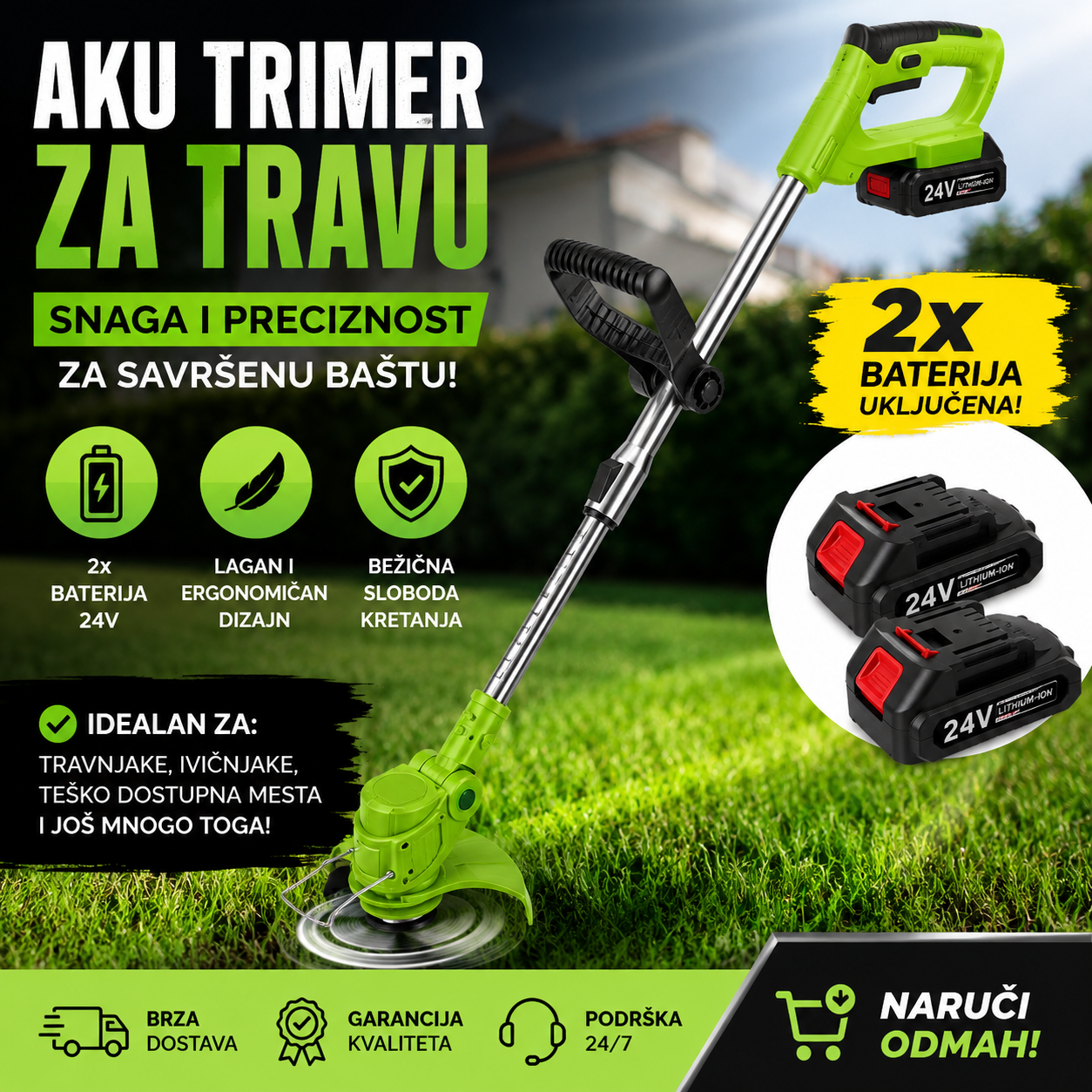 | Najbolja cena | TehnoliderShop aku trimer za travu slika za blog 1