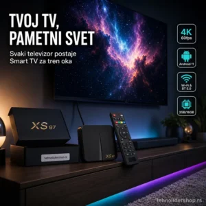 Android TV Box XS97 4K – 2GB/16GB, Android 11, Amlogic S905V2
