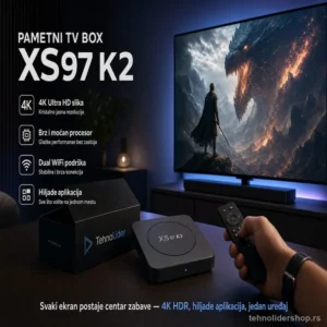 Android TV Box XS97 K2 – 4K HDR Streaming, 2GB RAM, Android 10