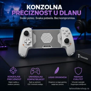 Aobian Mak Mobilni Kontroler za Igre – Tip-C Džojstik sa Holovim Okidačem