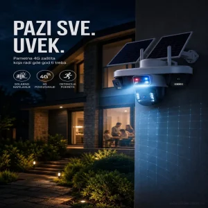 AOV AI 4G Solarna Kamera sa 4 sočiva