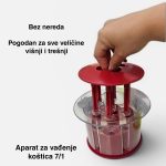 aparat za vadjenje kostica - u upotrebi