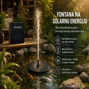 Baštenska FONTANA sa solarnim napajanjem