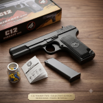 C12 Airsoft Pištolj na Kuglice (6mm) – TT Igračka Replika sa Hop-Up Sistemom
