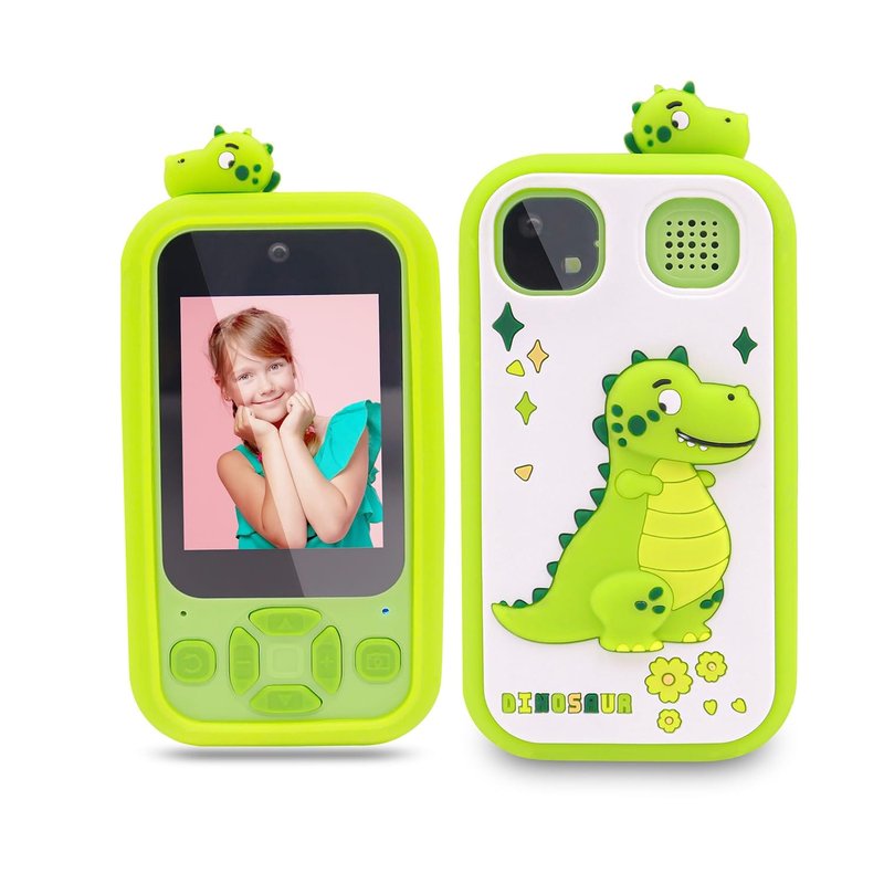 Dečiji DINO telefon u zelenoj boji – zabava, učenje i kreativni svet za mališane dečiji DINO telefon - u upotrebi