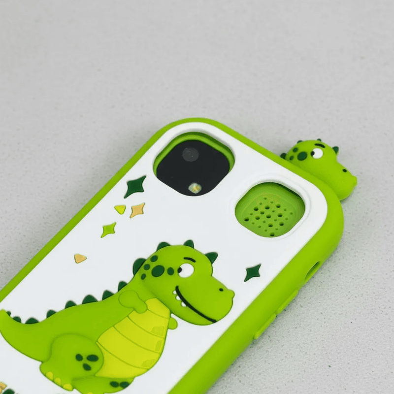 Dečiji DINO telefon u zelenoj boji – zabava, učenje i kreativni svet za mališane dečiji DINO telefon - detalji