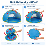 dečiji šator bazen — pakovanje